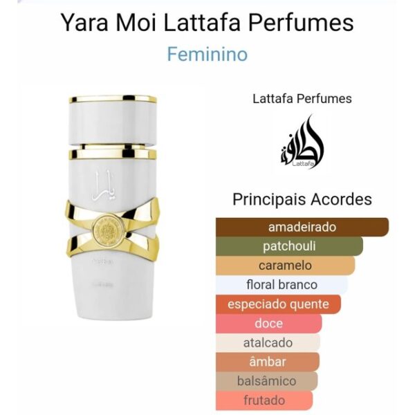 Perfume Yara Lattafa Moi: Sofisticação - Fragrância Feminina Exclusiva - Compre Agora - Imagem 2